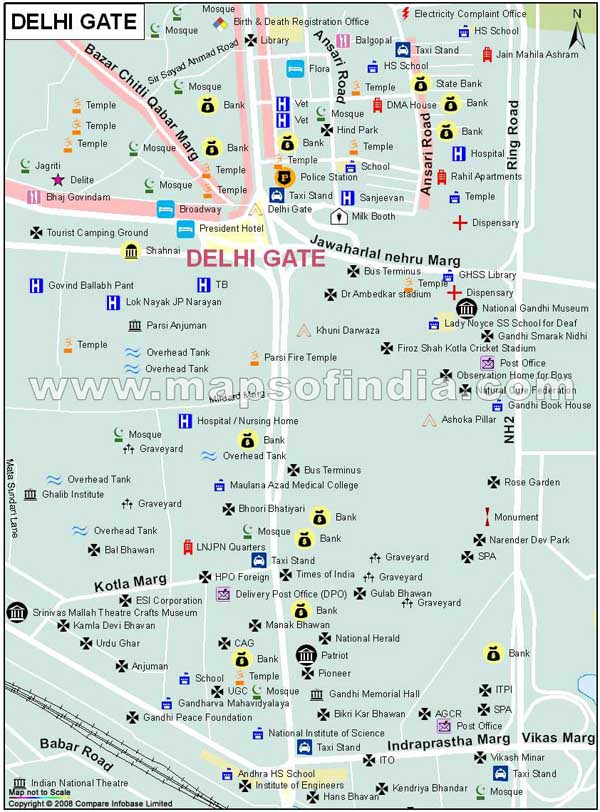 Delhi Gate Map