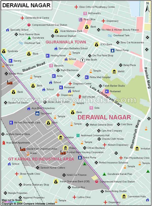 Derawal Nagar Map