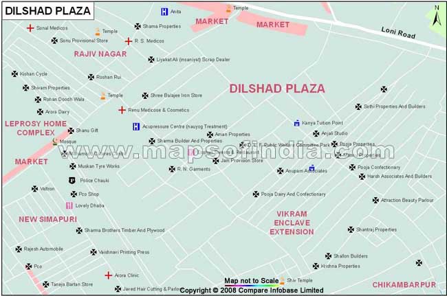 Dilshad Plaza Map