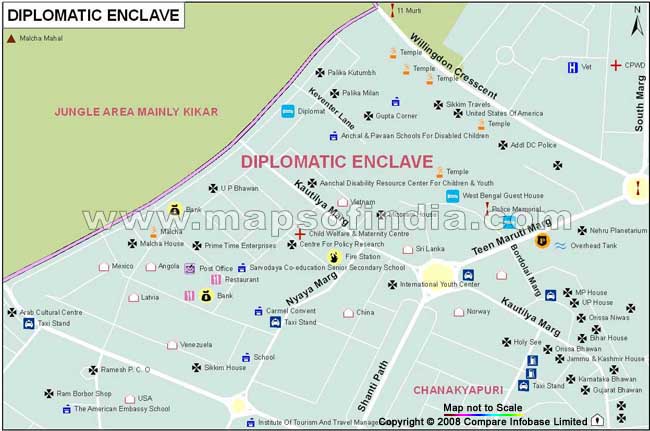 Diplomatic Enclave Map