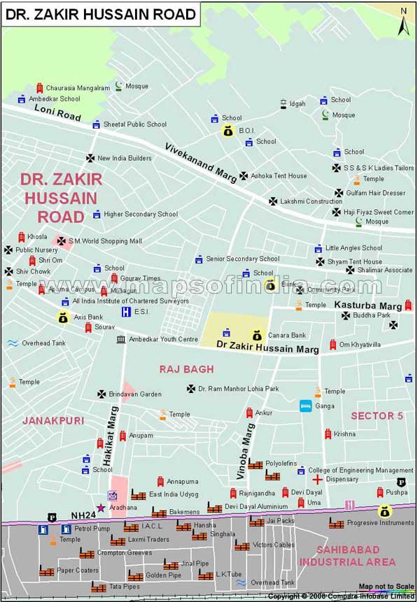 Dr.Zakhir Hussain Road Map