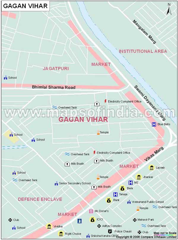 Gagan Vihar Map