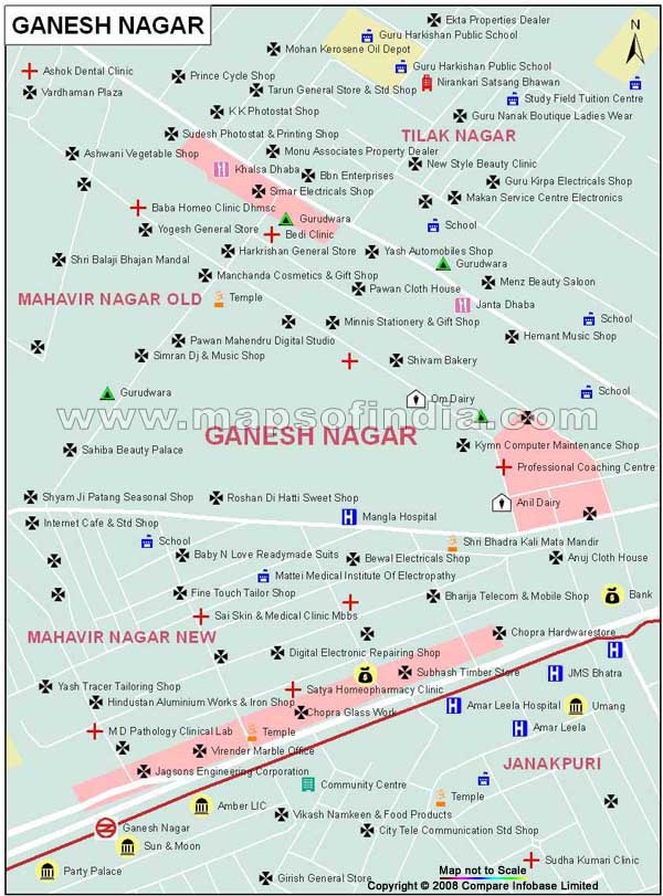 Ganesh Nagar Map