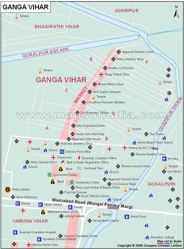 Ganga Vihar Map