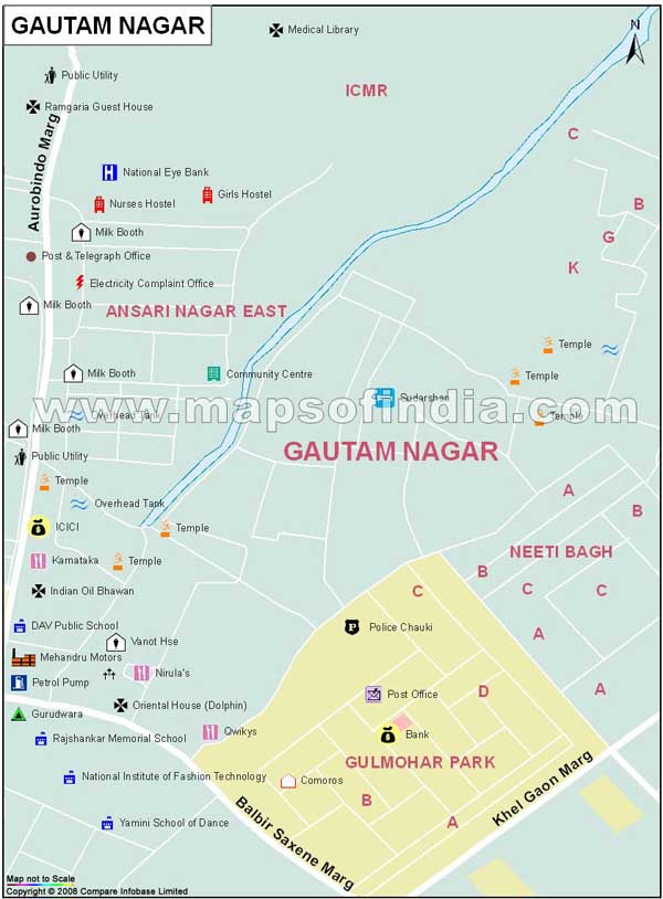 Gautam Nagar Map