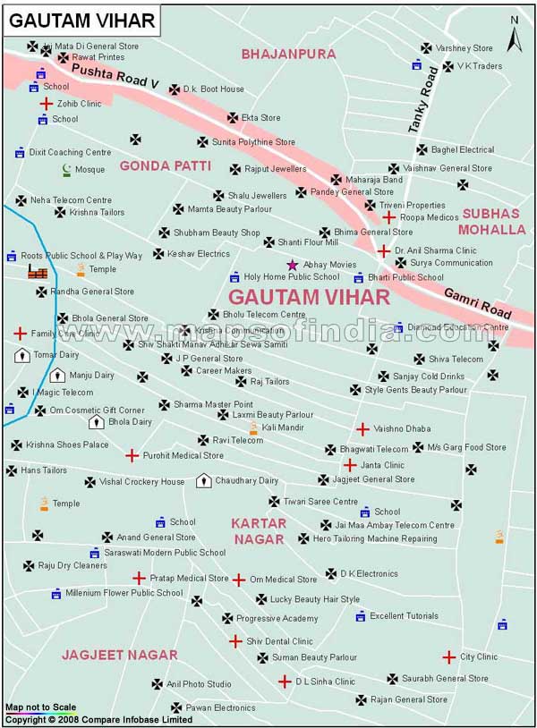 Gautam Vihar Map