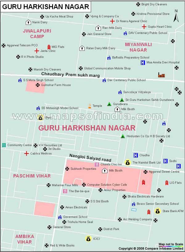 Guru Harkrishan Nagar Map