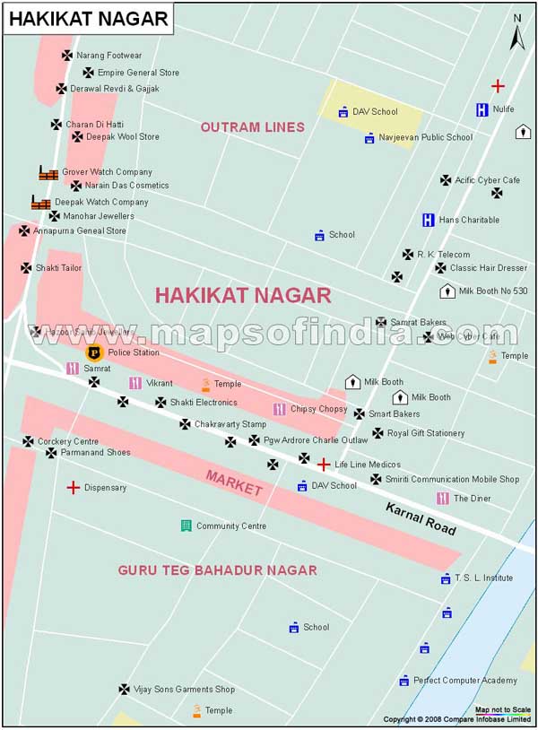 Hakikat Nagar Map