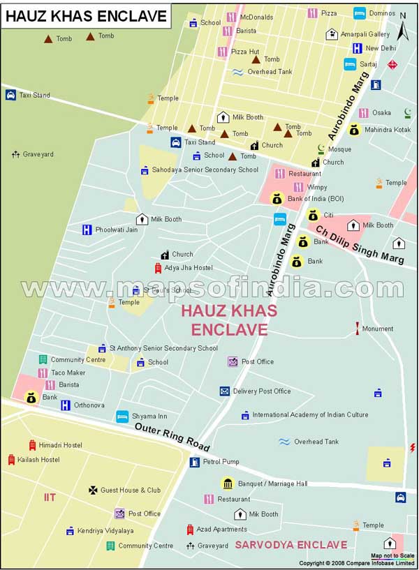 Hauz Khaz Enclave Map