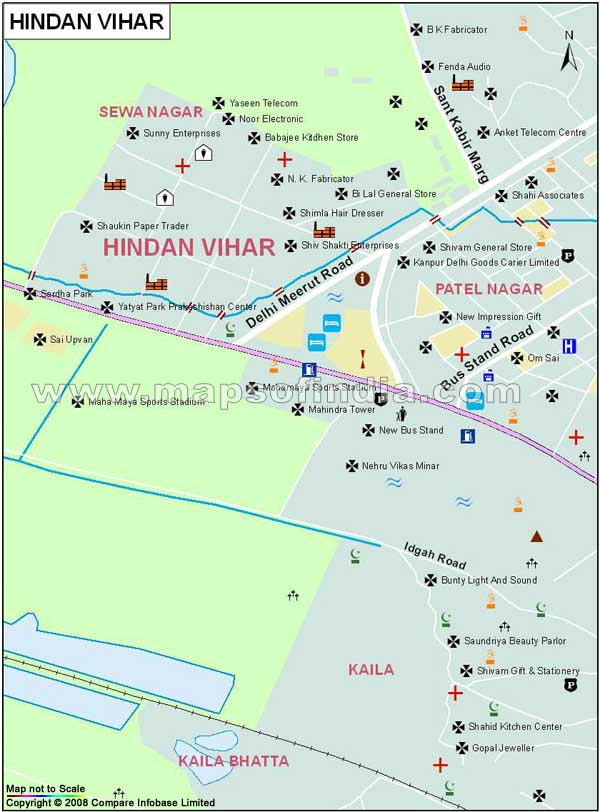 Hindan Vihar Map