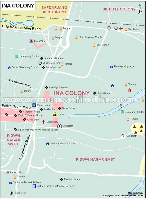 INA Colony Map