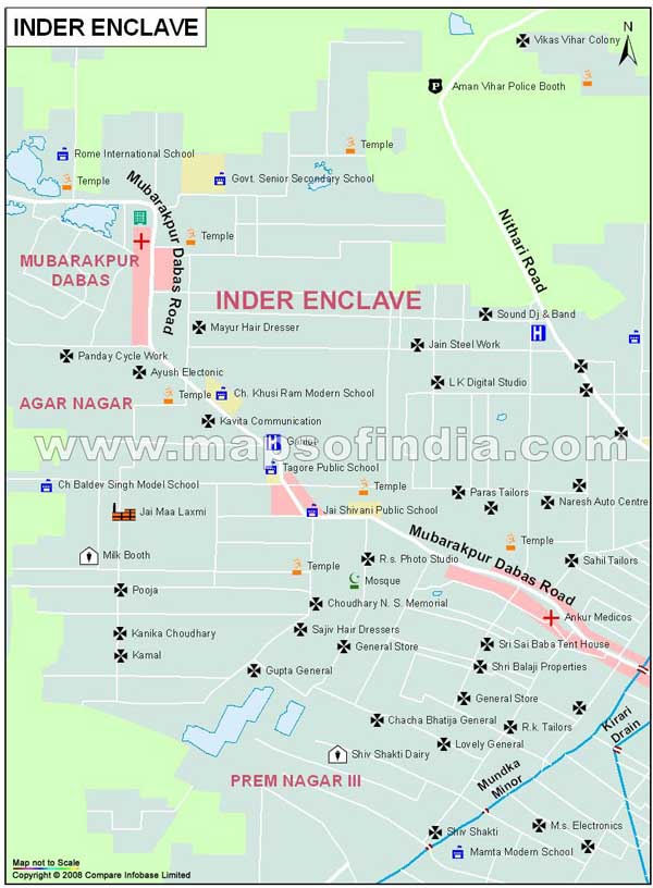 Inder Enclave Map