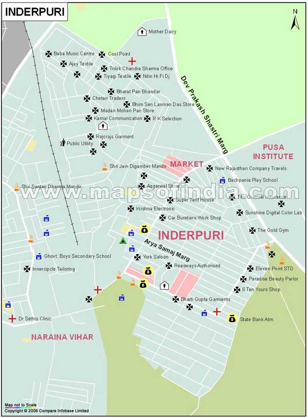 Inderpuri Map