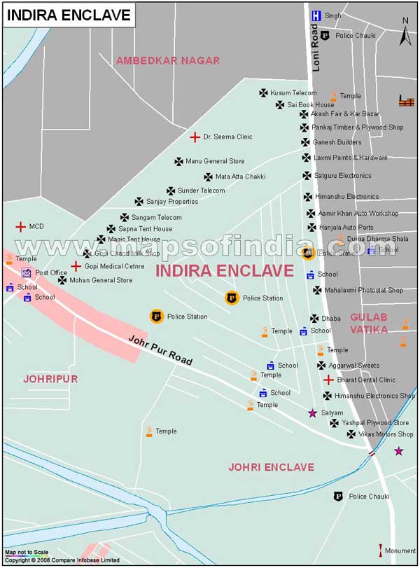 Indra Enclave Map