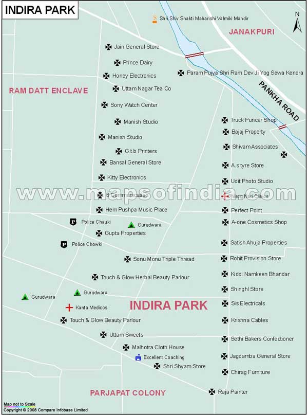 Indra Park Map