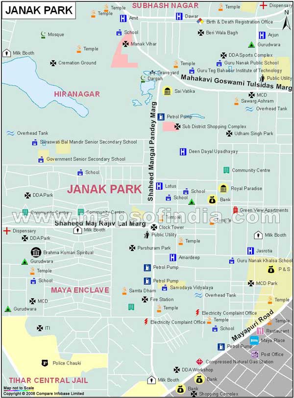 Janak Park Map