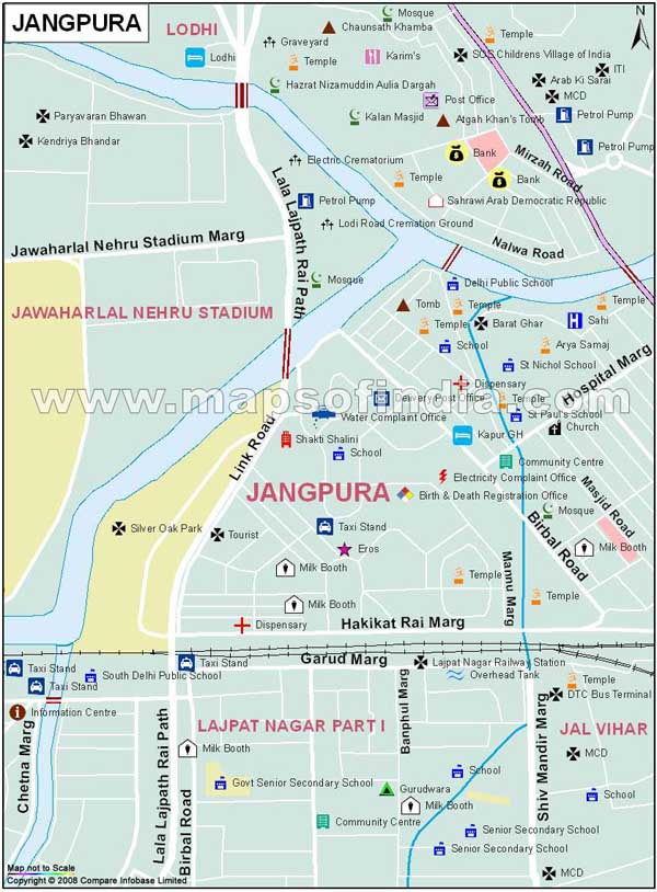 Jangpura Map