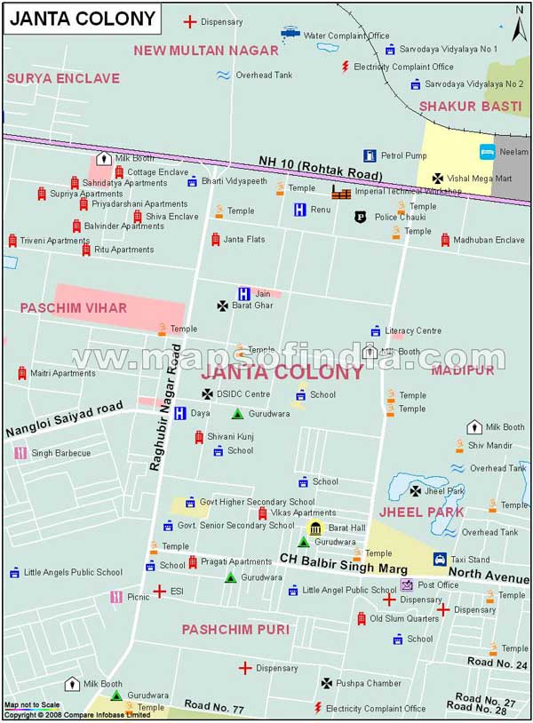 Janta Colony Map
