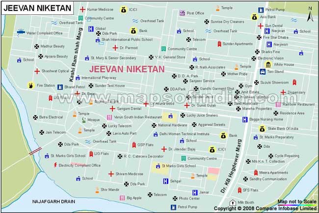 Jeevan Niketan Map