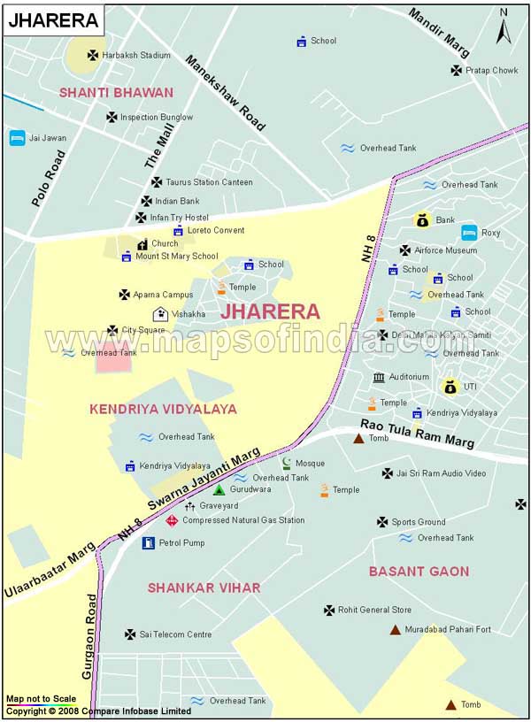 Jharera Map
