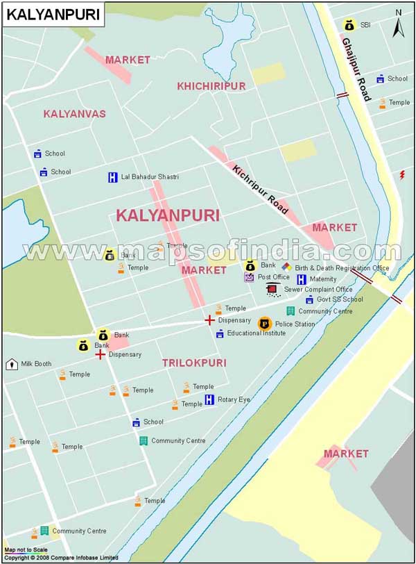 Kalyanpuri Map