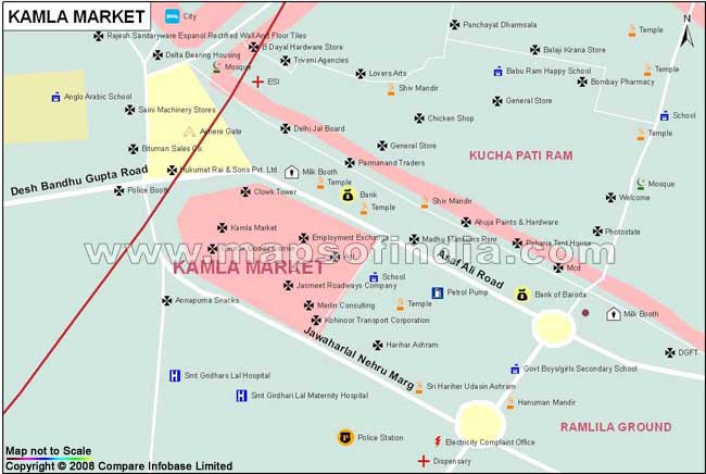 Kamla Market Map