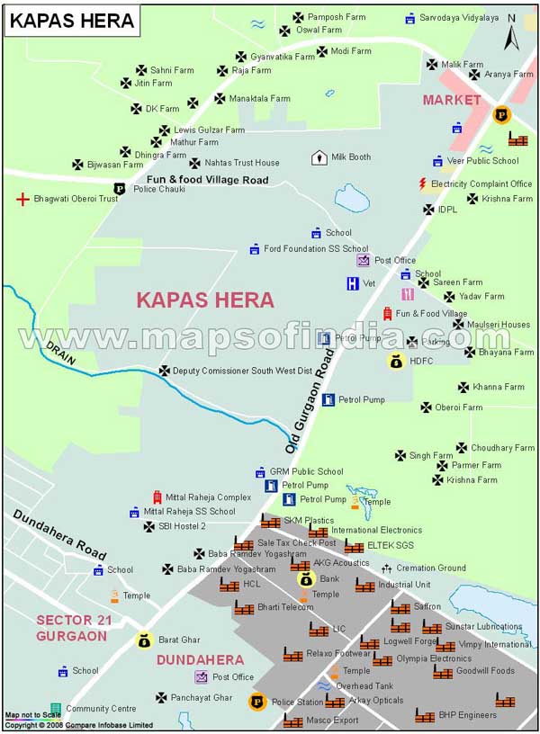 Kapashera Map