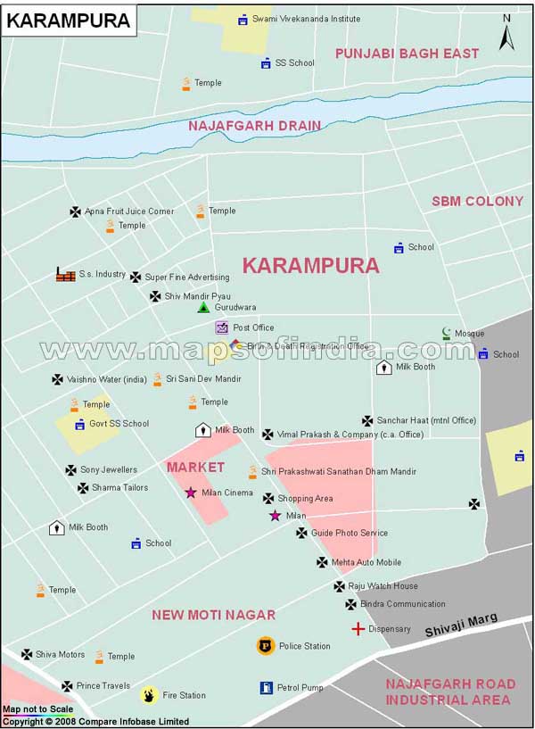 Karampura Map