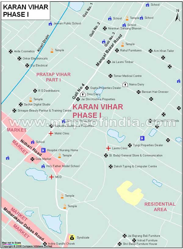 Karan Vihar Phase I Map