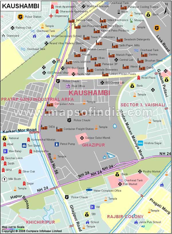 Kaushambi Map