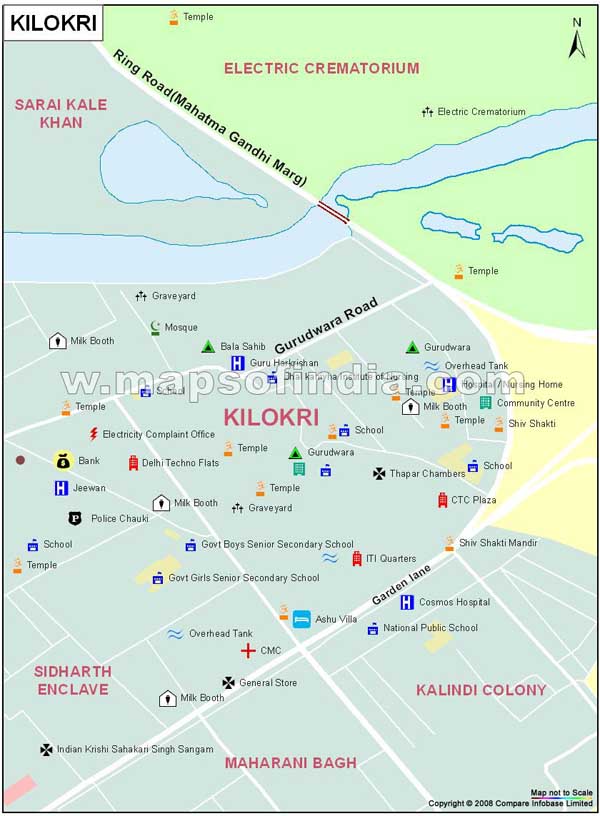 Kilokri Map