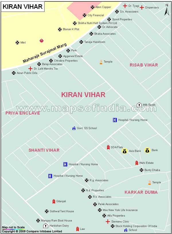 Kiran Vihar Map
