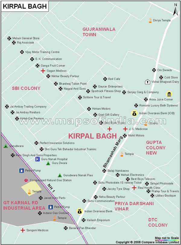 Kirpal Bagh Map