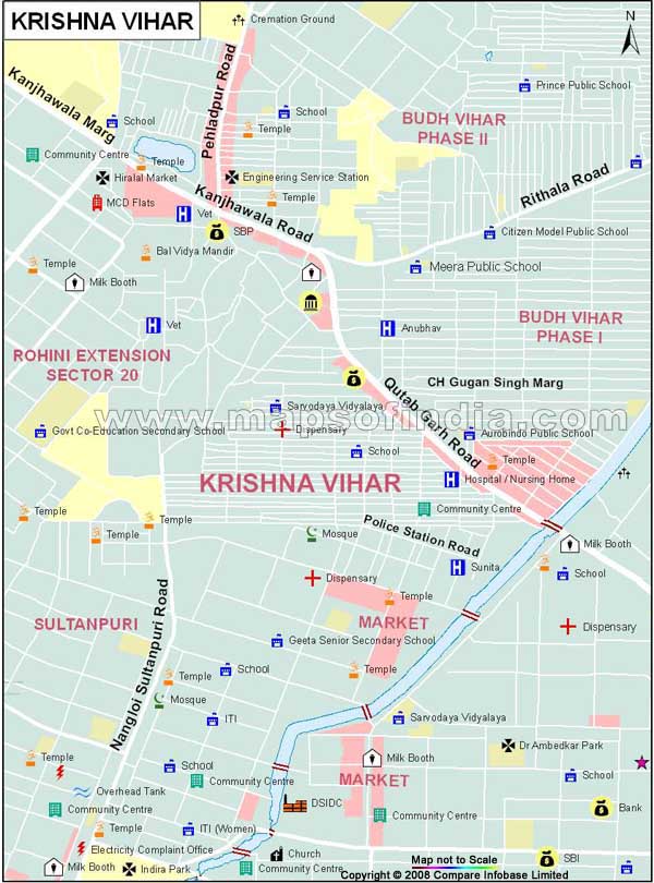 Krishna Vihar Map