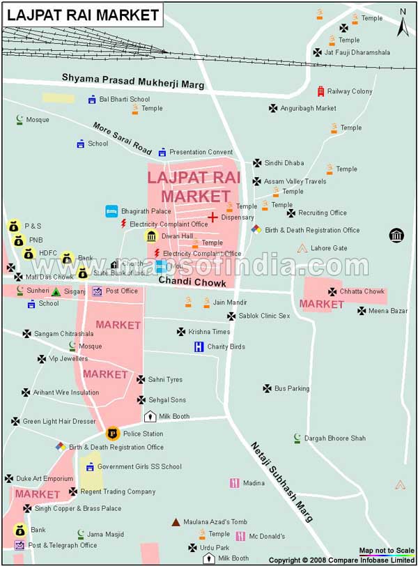 Lajpat Rai Market Map