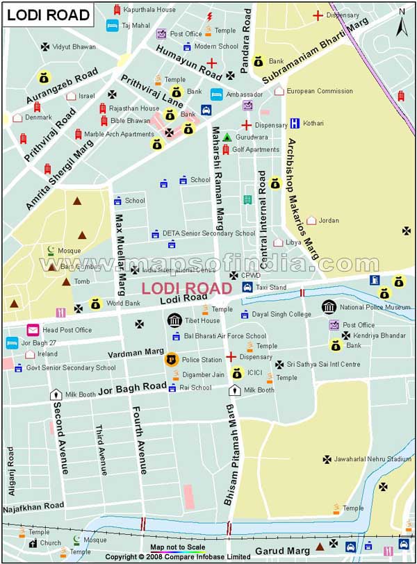 Lodhi Road Map