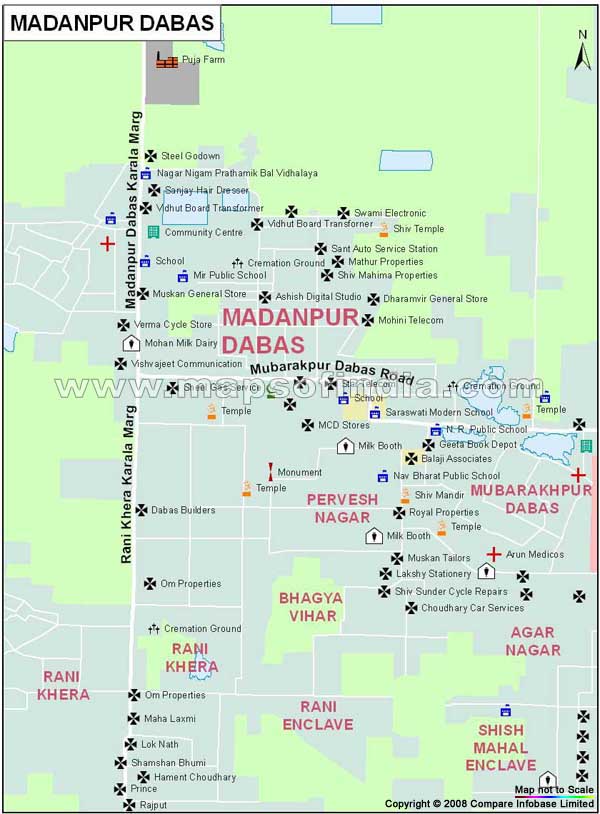 Madanpur Dabas Map