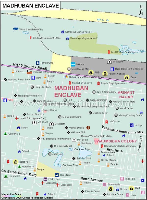 Madhuban Enclave Map