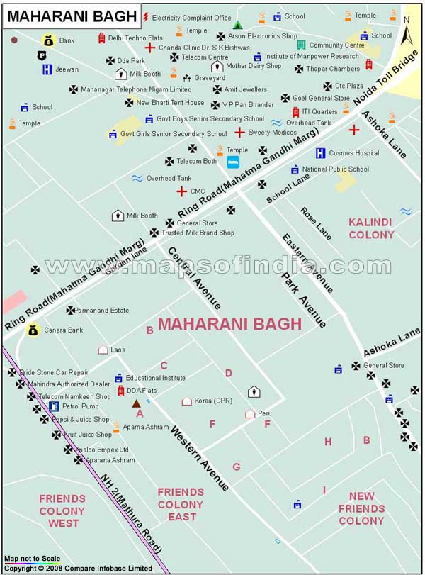 Maharani Bagh Map