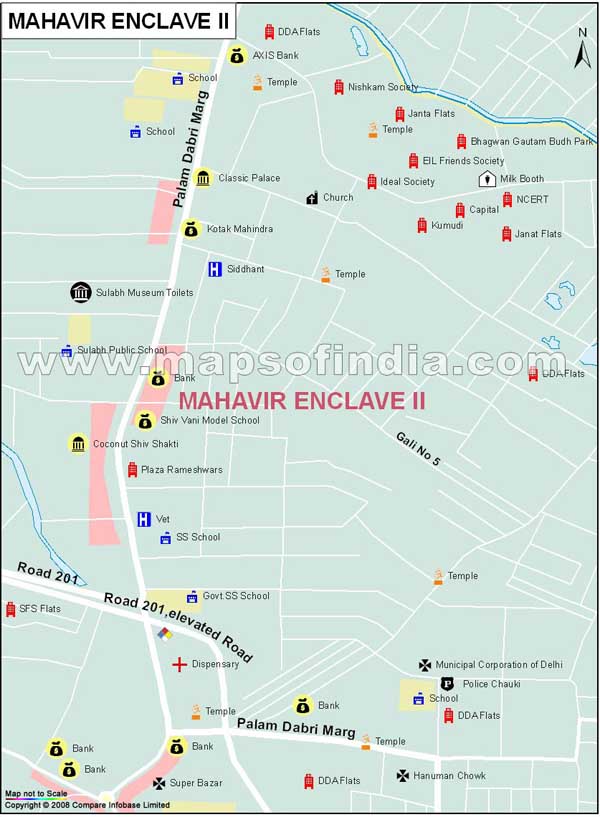 Maharani Enclave II Map
