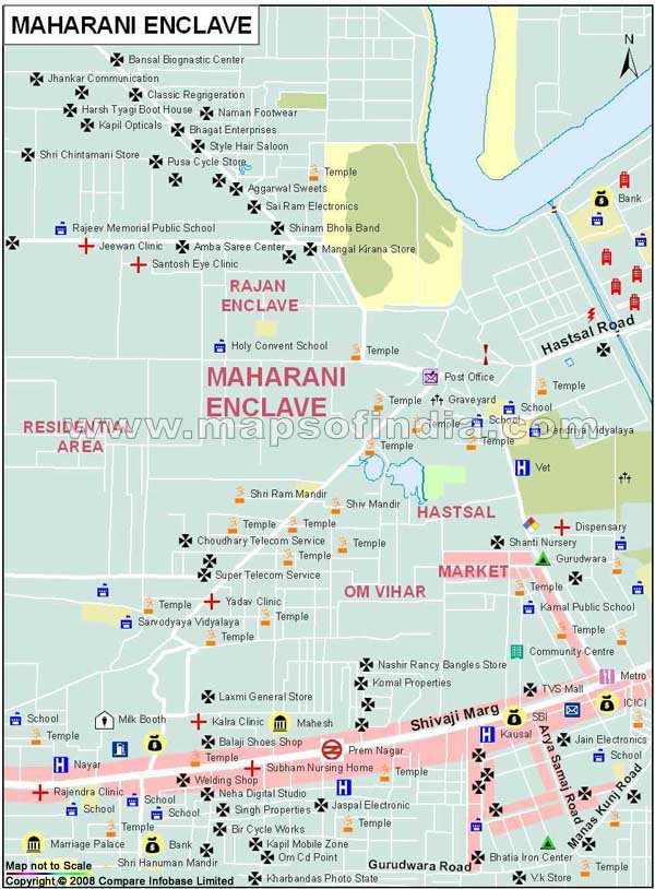 Maharani Enclave Map