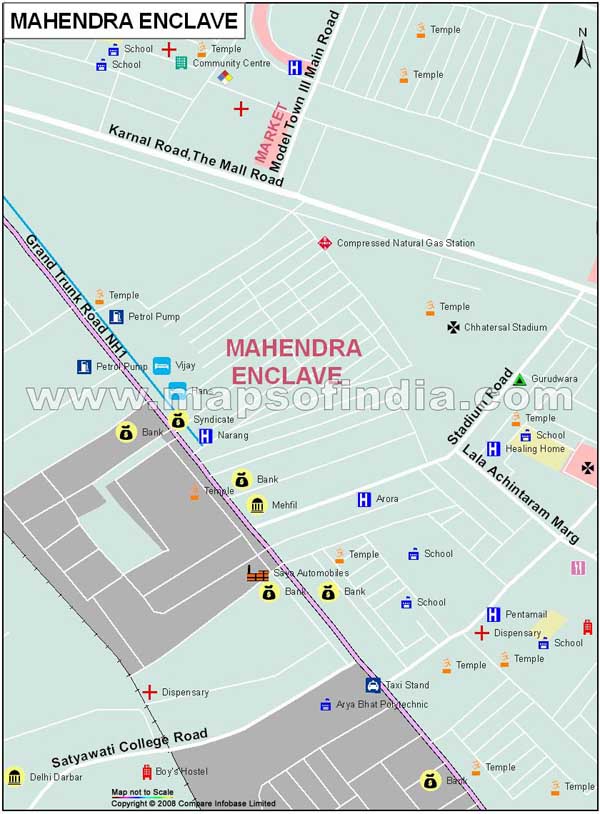 Mahendra Enclave Map