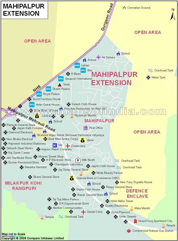 Mahipalpur Extention Map