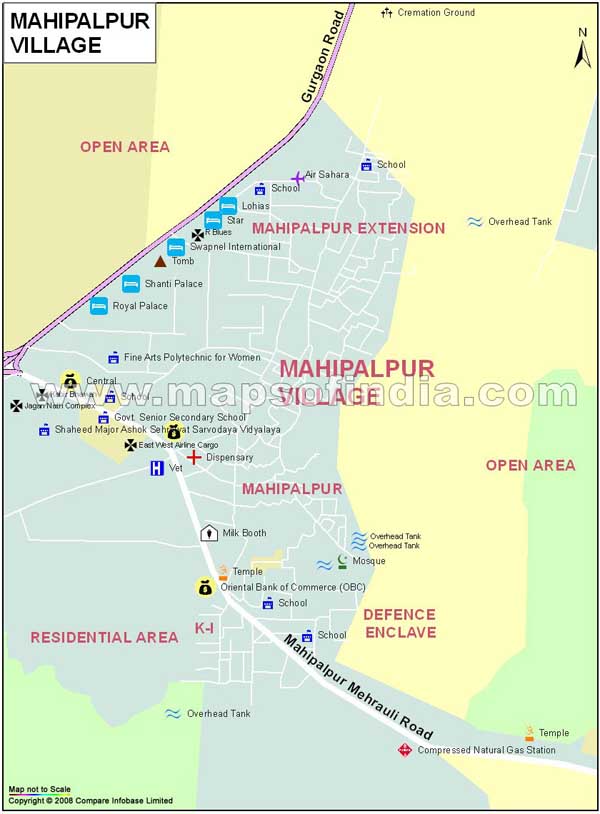 Mahipalpur Village Map