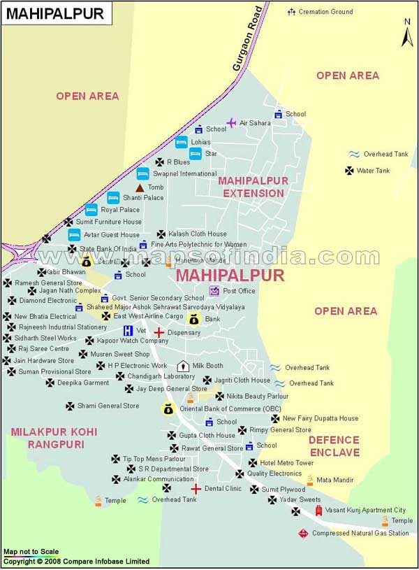 Mahipalpur Map