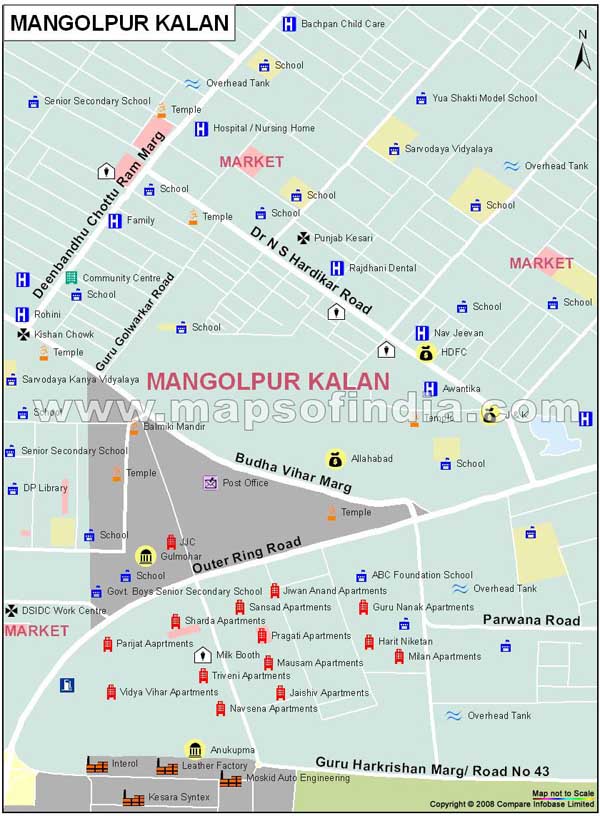 Mangolpur Kalan Map