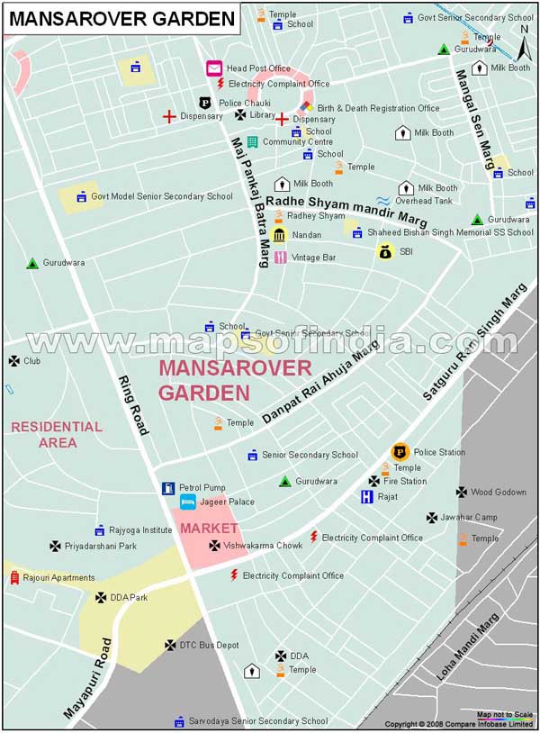 Mansarovar Garden Map