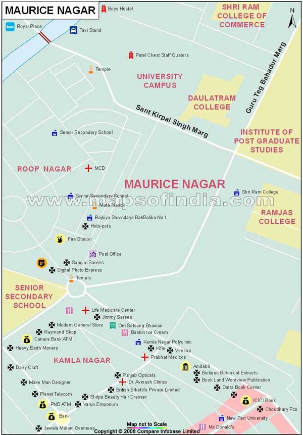 Maurice Nagar Map