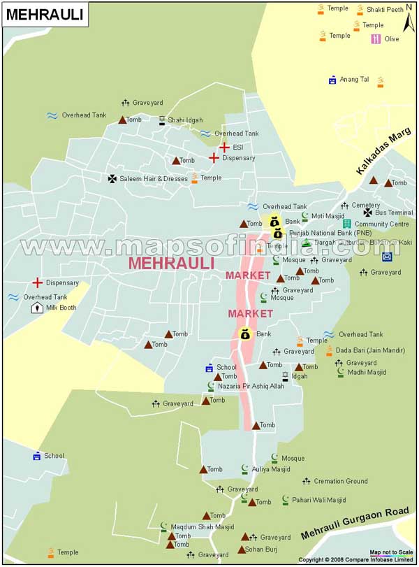 Mehrauli Map