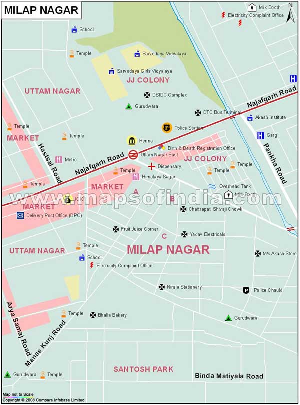 Milap Nagar Map